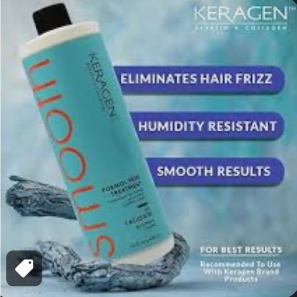 KERAGEN Smooth Keratin & Collagen Brazilian Blowout Cream (16 oz.) - Picture 2 of 3